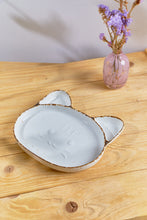 Porcelain Serving Plate 7 x 7.8 x 1 inches - Sandy