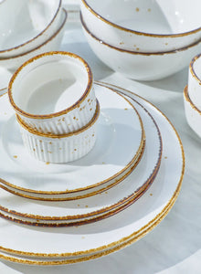 Porcelain Ramekins Set Of 6 - Bowls for Creme Brulee, Baking, Souffle, Lava Cakes, Pudding - 3.5 x 1.7 inches 6oz - Sandy