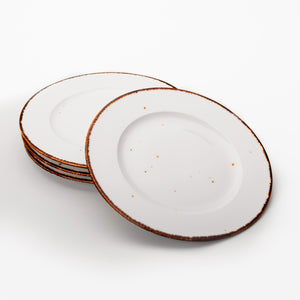 Porcelain Dinner Plates Set of four 9 inches