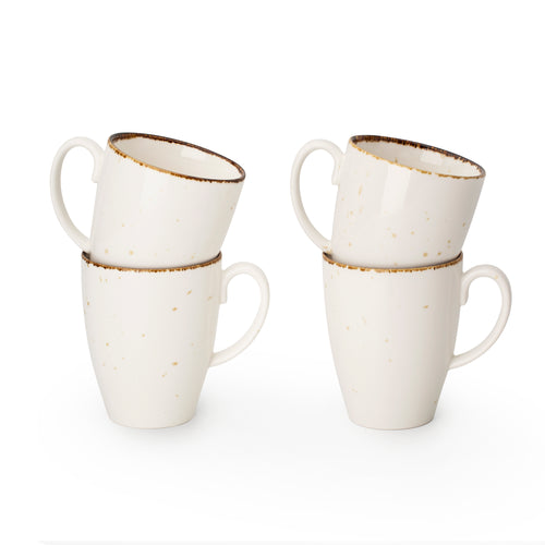 porcelain coffee mug set of four